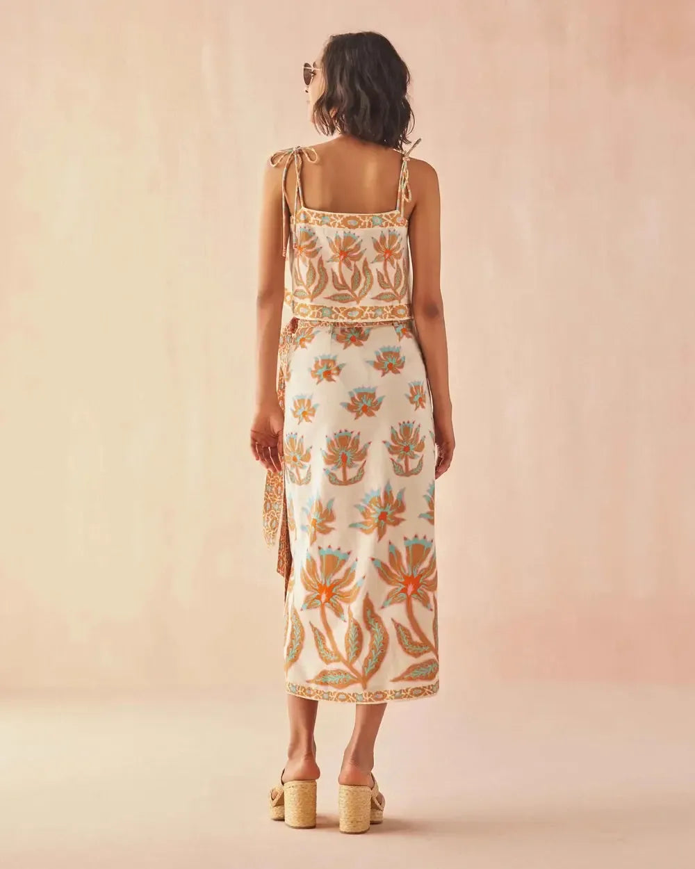 Omika Sammi Skirt - Adya Guava-Hand In Pocket