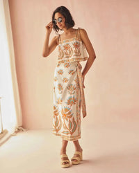 Omika Sammi Skirt - Adya Guava-Hand In Pocket