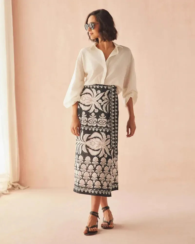 Omika Sammi Midi Skirt - Nikita-Hand In Pocket