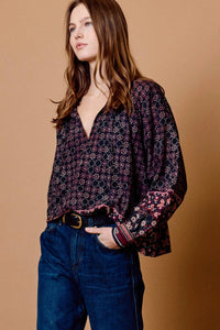 Cleobella Sonya Top - Zocalo Rose Tan-Hand In Pocket