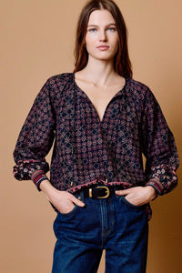 Cleobella Sonya Top - Zocalo Rose Tan-Hand In Pocket