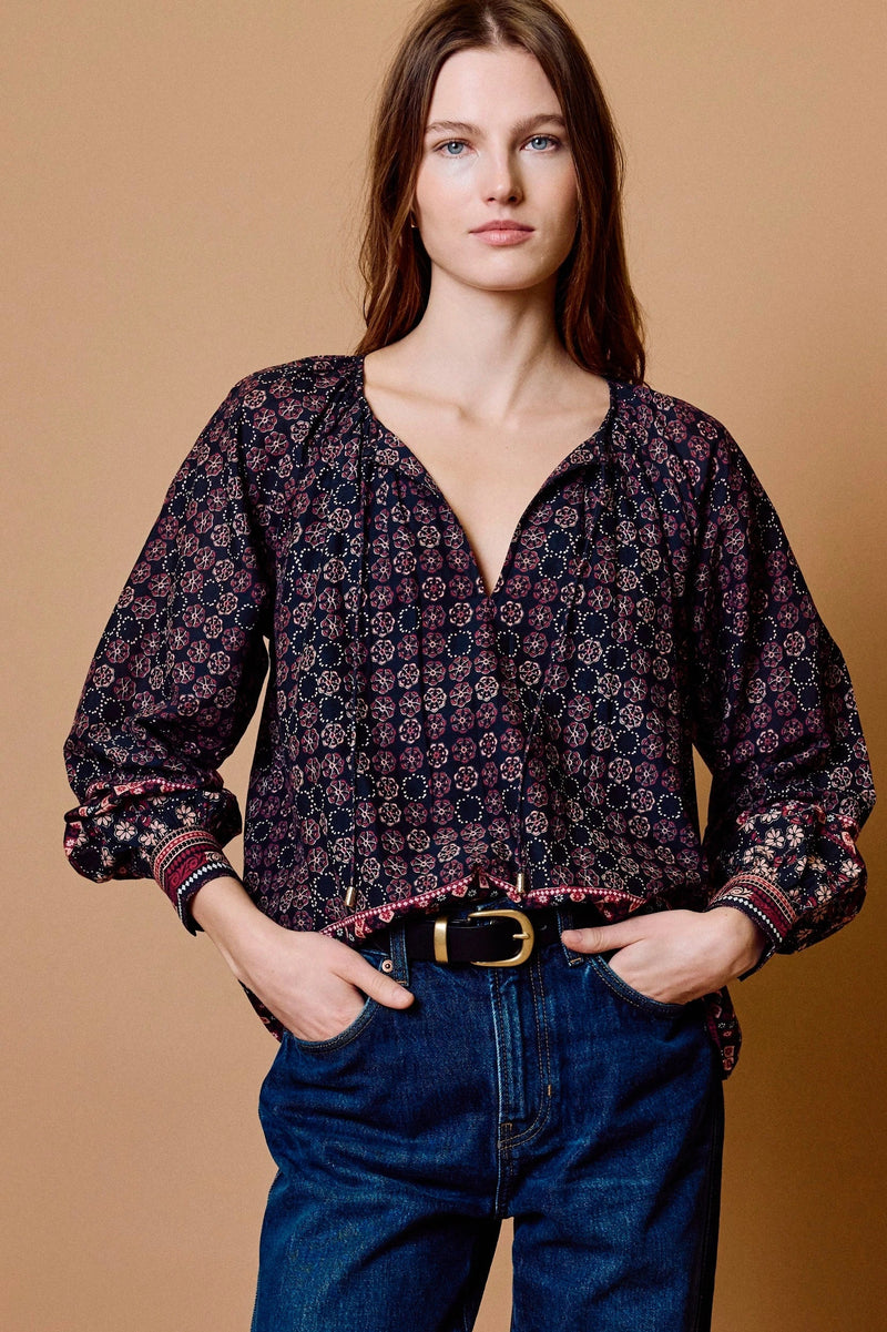 Cleobella Sonya Top - Zocalo Rose Tan-Hand In Pocket