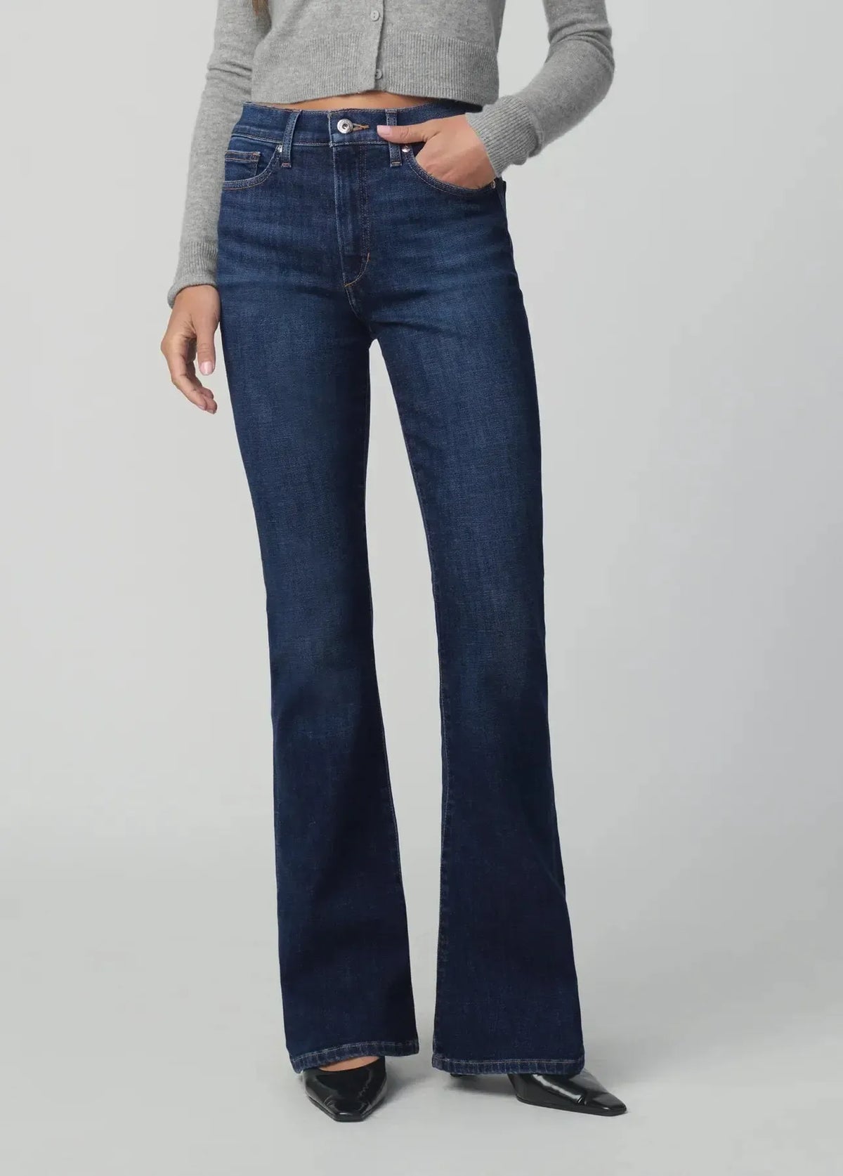 Joe's Jeans The Molly High Rise Flare - Witty-Hand In Pocket