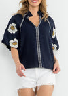THML Jenny Embroidered Top-Hand In Pocket
