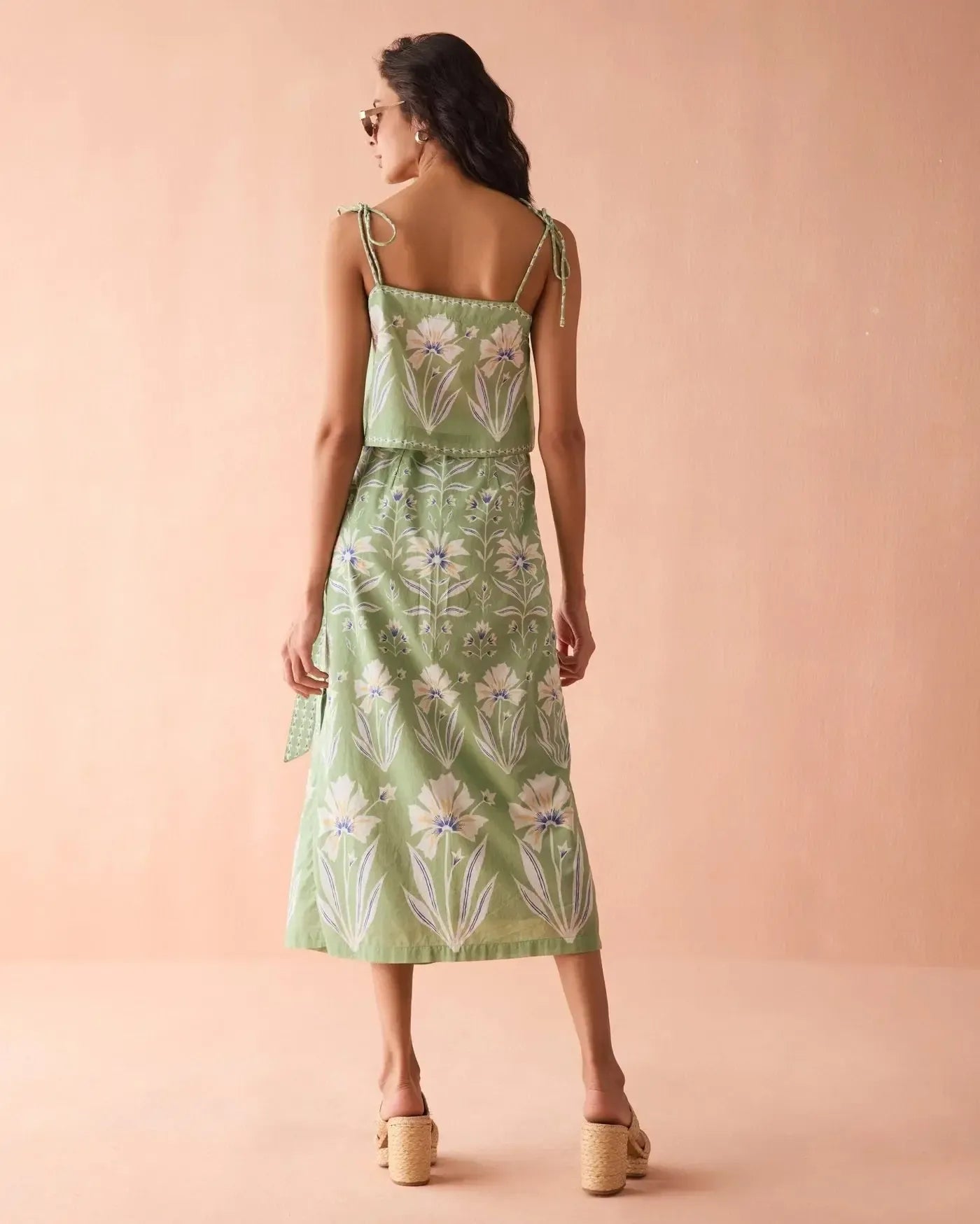 Omika Tillie Tank - Macie Matcha-Hand In Pocket