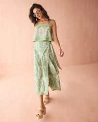 Omika Tillie Tank - Macie Matcha-Hand In Pocket