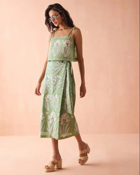 Omika Tillie Tank - Macie Matcha-Hand In Pocket