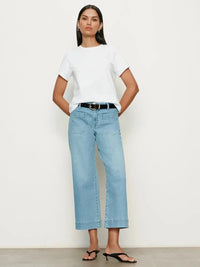 Sanctuary Timeless Tee- White-Hand In Pocket