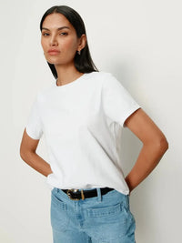 Sanctuary Timeless Tee- White-Hand In Pocket