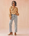 Omika Tiya Blouse- Aleena Butternut-Hand In Pocket