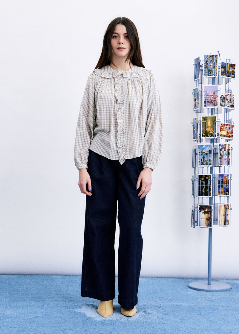 FRNCH Dorset Shirt - Blanc-Hand In Pocket