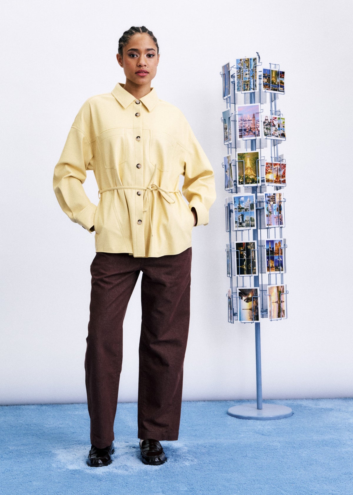 FRNCH Takayama Shirt - Beurre-Hand In Pocket