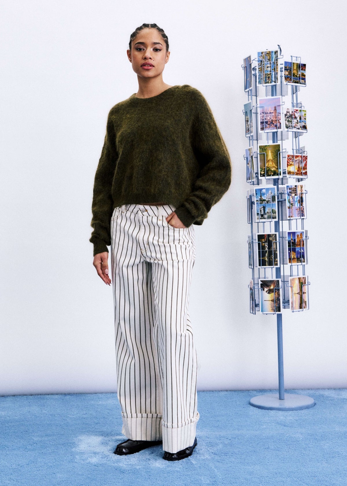 FRNCH Brooks Sweater - Kaki-Hand In Pocket