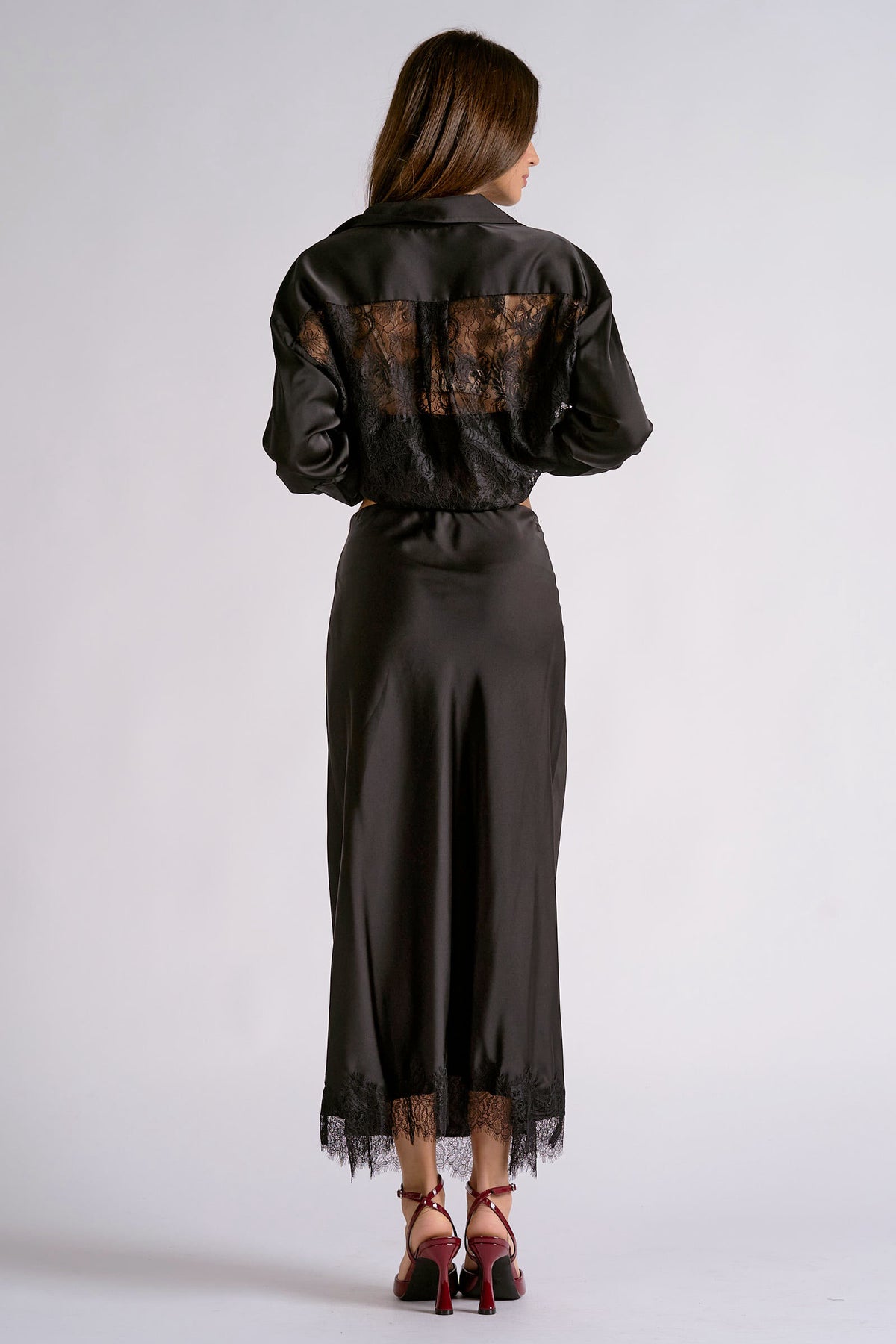 Elan Maxi Skirt - Black-Hand In Pocket