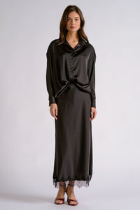 Elan Maxi Skirt - Black-Hand In Pocket