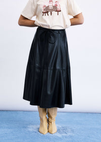 FRNCH Mokpo Skirt - Noir-Hand In Pocket