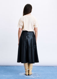 FRNCH Mokpo Skirt - Noir-Hand In Pocket