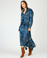 Line + Dot Tora Shirt - Navy-Hand In Pocket