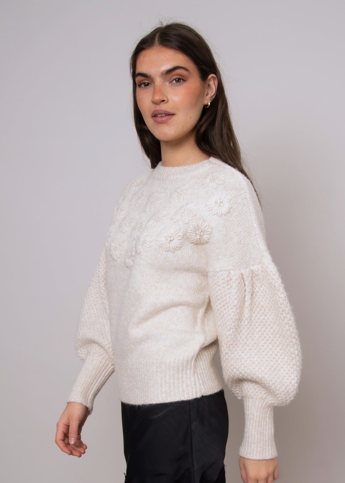 RD Style Tallula Pullover - Flax Melange-Hand In Pocket