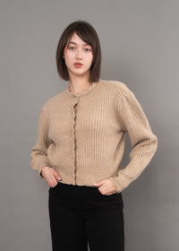 RD Style Trudy Cardigan - Taupe Melange-Hand In Pocket
