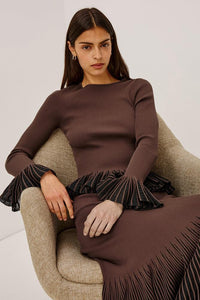 Rails Nora Top - Brown Black Organza-Hand In Pocket
