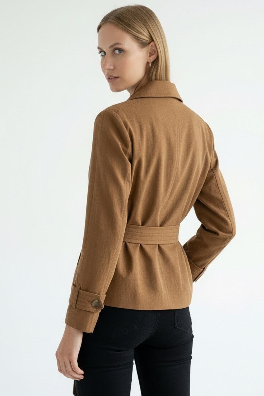 Exquise Soraine Trench Coat - Camel