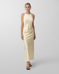 Line + Dot Emel Maxi Dress - Light Yellow-Hand In Pocket