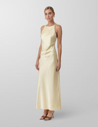 Line + Dot Emel Maxi Dress - Light Yellow-Hand In Pocket