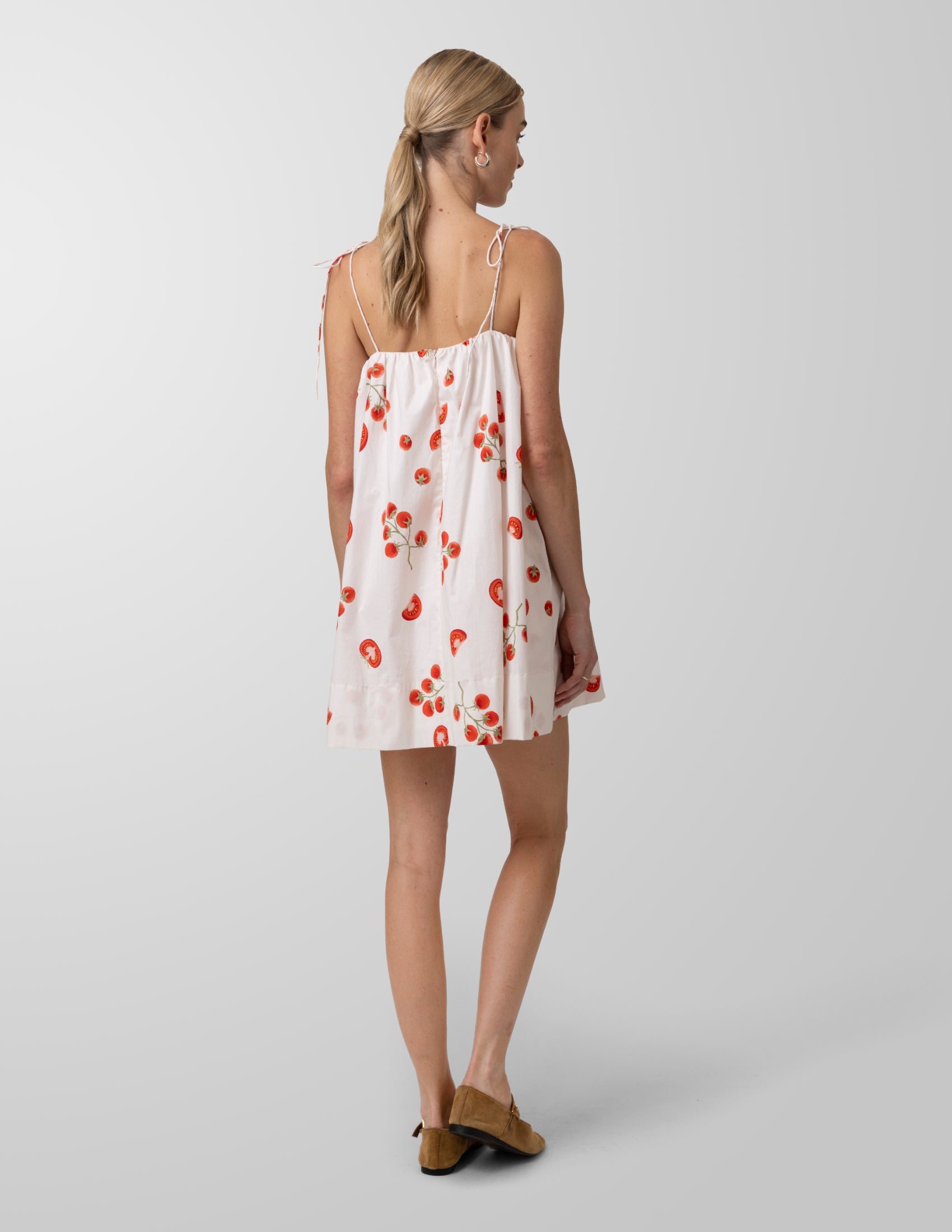 Line + Dot Bellissimo Mini Dress - Ivory Multi-Hand In Pocket