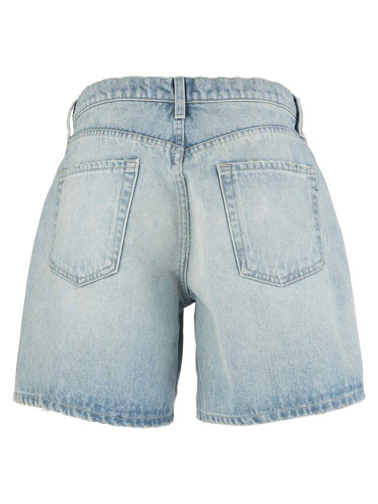 Kut Holly High Rise Tie Waist Shorts- Simply-Hand In Pocket