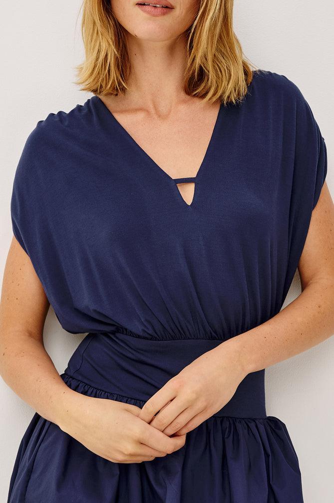 Rails Darla Midi Dress - Navy-Hand In Pocket
