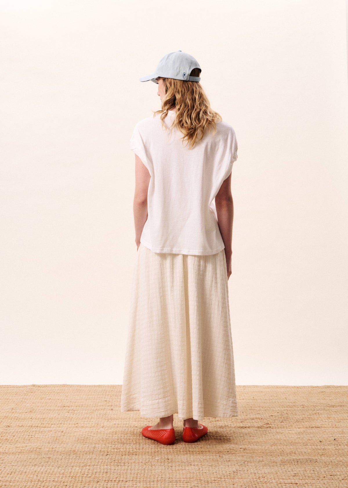 FRNCH Lindos T-Shirt - Blanc-Hand In Pocket