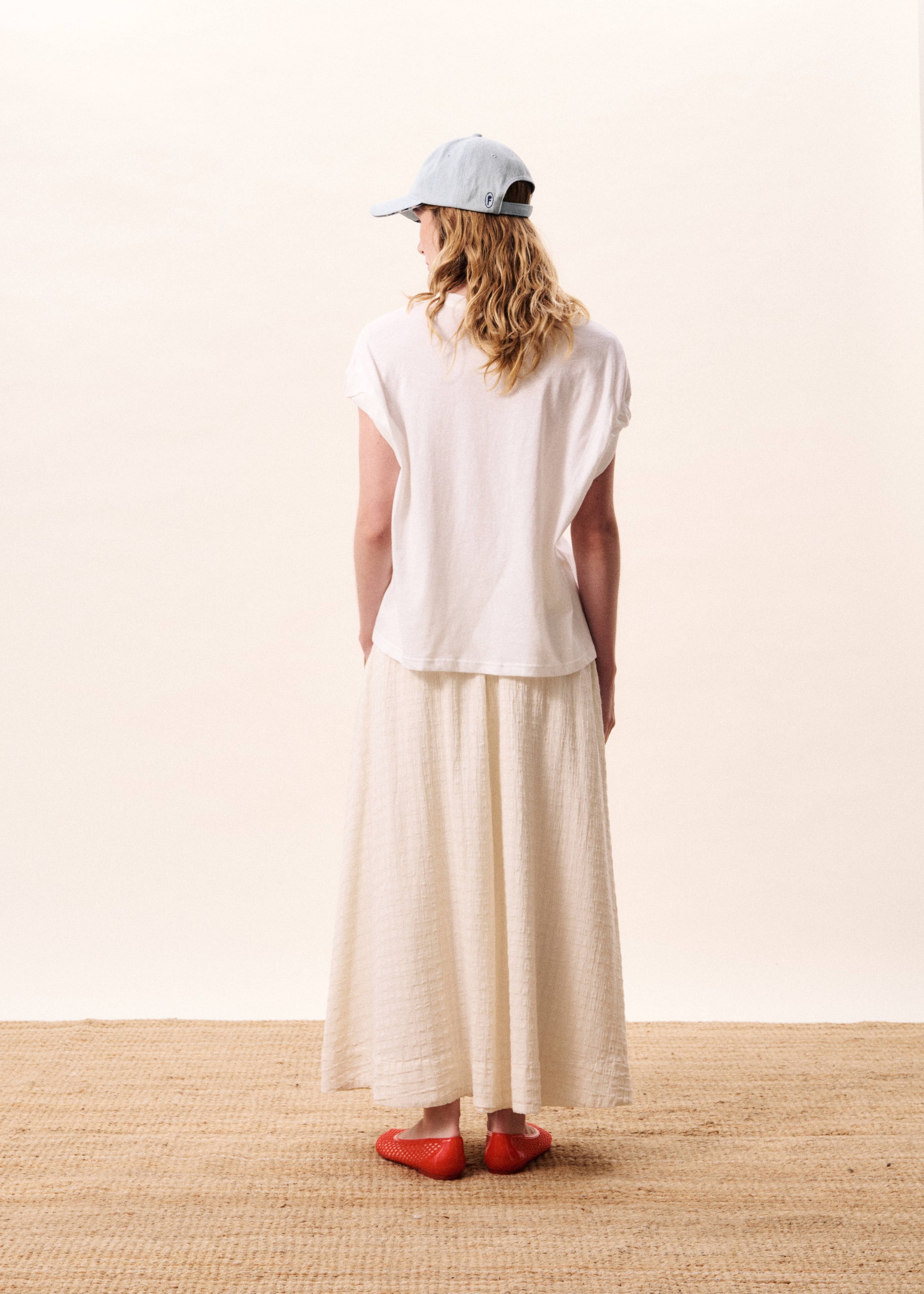 FRNCH Lindos T-Shirt - Blanc-Hand In Pocket