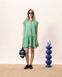FRNCH Opale Dress- Green-Hand In Pocket
