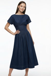Exquise Elvaina Dress - Navy Blue