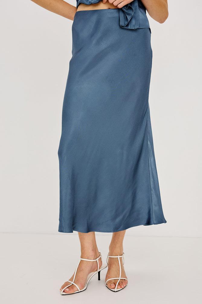 Rails Anya Skirt - Atlantic-Hand In Pocket