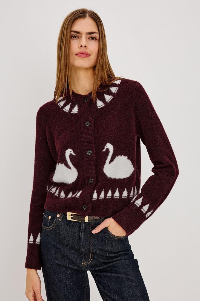 Rails Millie Cardigan - Swans-Hand In Pocket