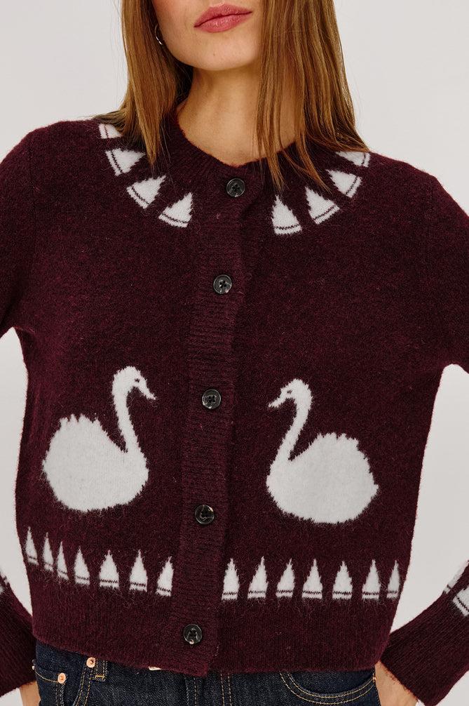 Rails Millie Cardigan - Swans-Hand In Pocket