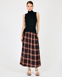 Line + Dot Kristopher Mix-Media Dress - Black Multi-Hand In Pocket