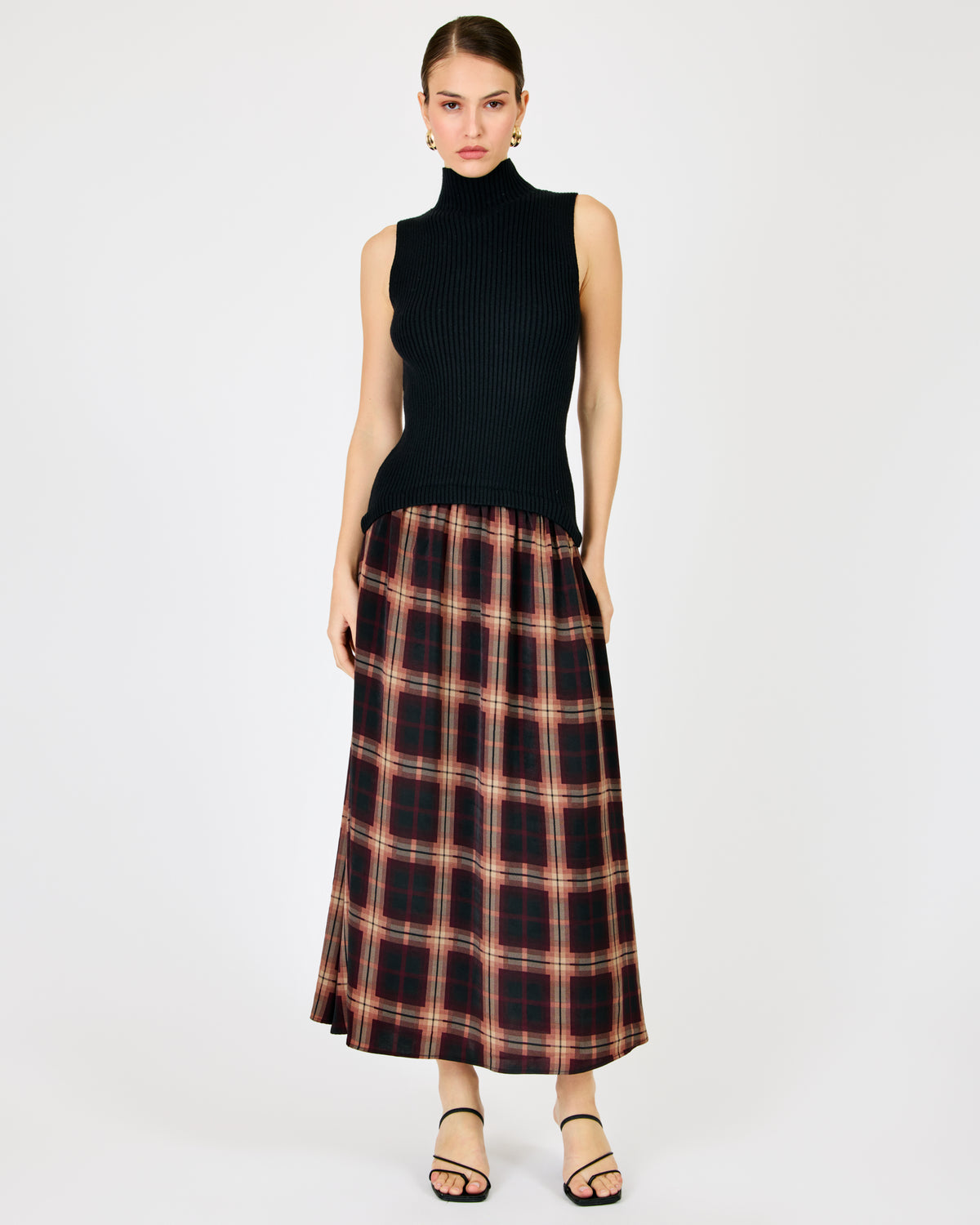 Line + Dot Kristopher Mix-Media Dress - Black Multi-Hand In Pocket