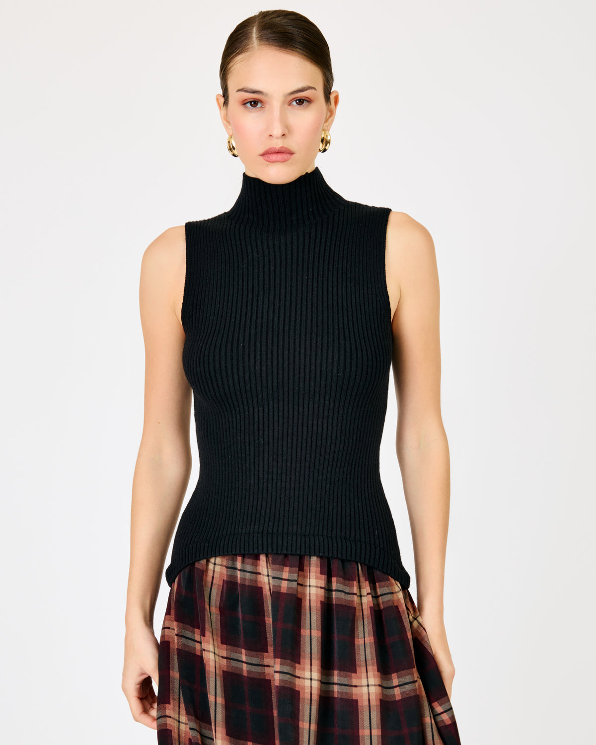 Line + Dot Kristopher Mix-Media Dress - Black Multi-Hand In Pocket