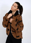 RD Style Joline Sherpa Jacket - Horse Black-Hand In Pocket