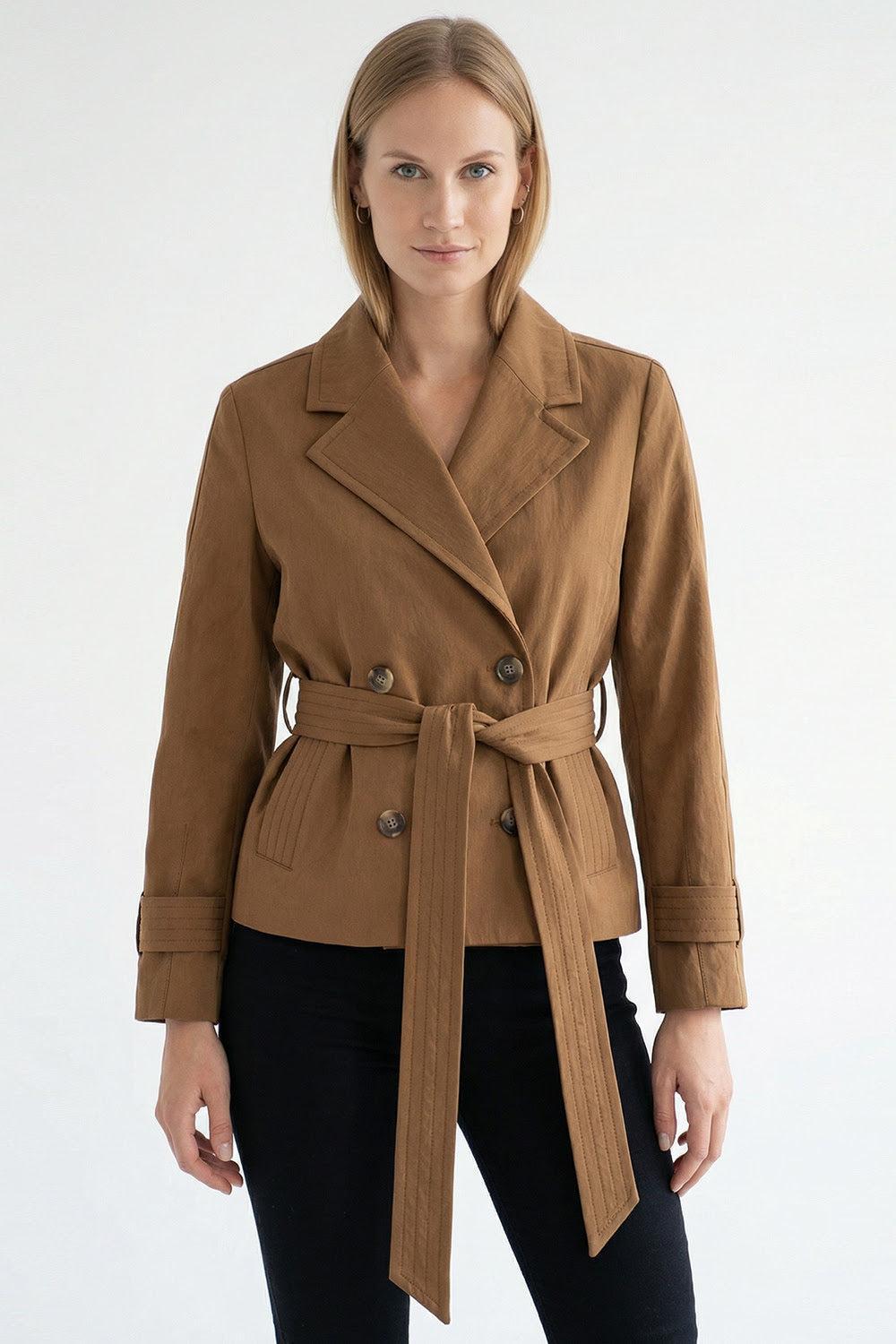 Exquise Soraine Trench Coat - Camel