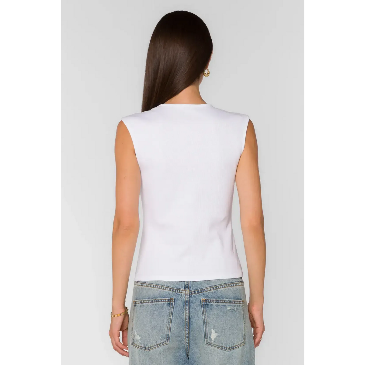 Velvet Heart Hayes Tank - White-Hand In Pocket