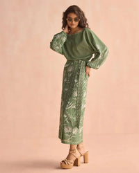Omika Verde Blouse - Luciana Artichoke-Hand In Pocket