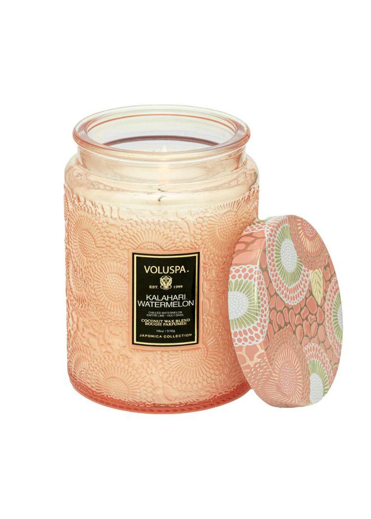 Voluspa 18 oz Large Jar Candle - Kalahari Watermelon-Hand In Pocket