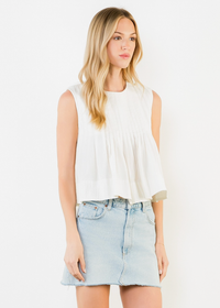 THML Sarah Top - Cream-Hand In Pocket