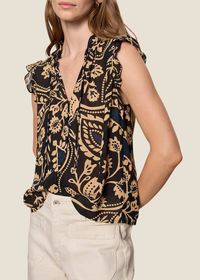 Sanctuary Living It Best Button Top - Shapeshift-Hand In Pocket