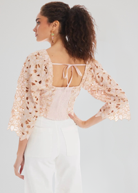 Allison Poppy Top- Blush ***FINAL SALE***-Hand In Pocket