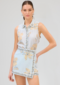 Allison Sophie Skort - Pale Blue ***FINAL SALE***-Hand In Pocket